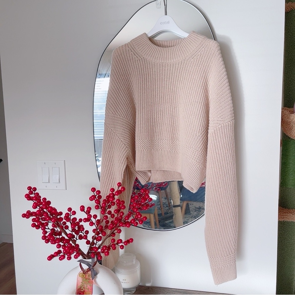 Other Stories - Elegant Blush Knit Sweater Size XS